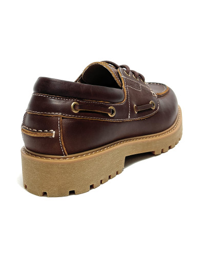 Mocassino uomo Liu-Jo Lander 01 pull up leather moka U27LJ06 7G6017 PX934