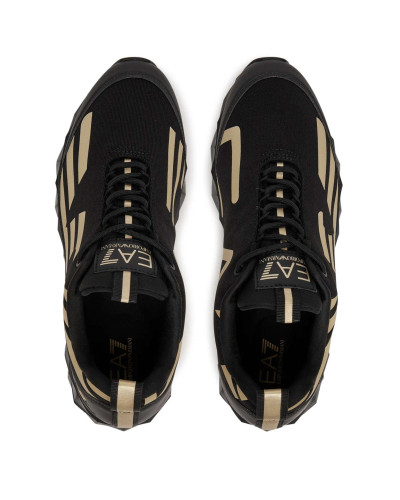 Sneaker EA7 Emporio Armani Ultimate C2 Kombat Core triple black/ light gold U27EA01 X8X217 XK433 R969
