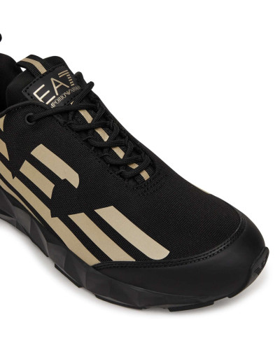 Sneaker EA7 Emporio Armani Ultimate C2 Kombat Core triple black/ light gold U27EA01 X8X217 XK433 R969