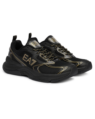 Sneaker EA7 Emporio Armani Predator triple black/ gold unisex U27EA03 X8X249 XK446 MZ177