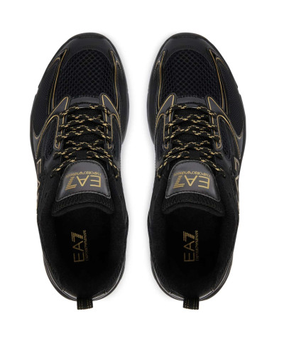 Sneaker EA7 Emporio Armani Predator triple black/ gold unisex U27EA03 X8X249 XK446 MZ177