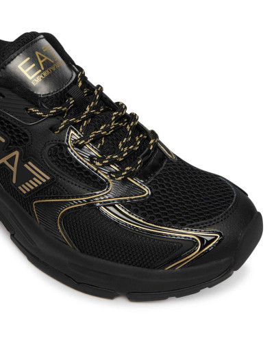 Sneaker EA7 Emporio Armani Predator triple black/ gold unisex U27EA03 X8X249 XK446 MZ177