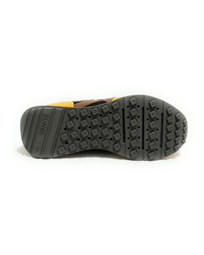 Sneaker uomo Sun68 Jaki bicolor giallo sole U27SU06 Z46122