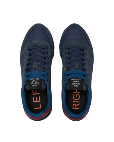 Sneaker running Sun68 Tom Solid 0735 navy blue/ bordeaux U27SU08 Z46101