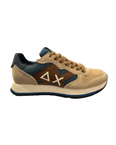 Sneaker uomo Sun68 Jaki bicolor 77 beige scuro U27SU11 Z46122