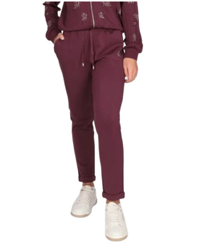 Pantalone da sub donna Liu Jo red aubergine E27LJ12 TF6284 J3958 91718