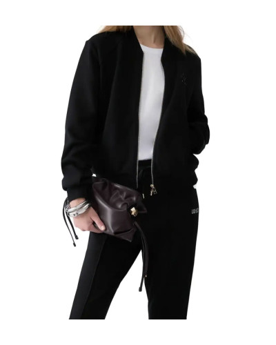 Felpa aperta donna Liu Jo con zip nero E27LJ15 TF6287 J3958 22222