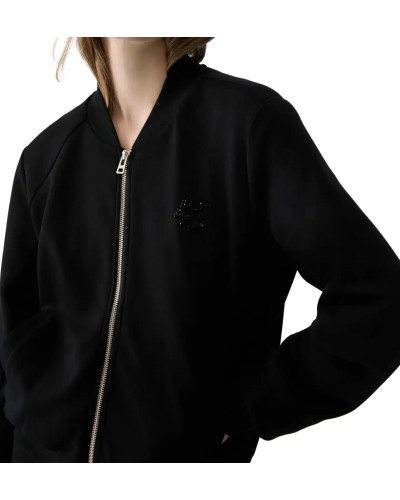 Felpa aperta donna Liu Jo con zip nero E27LJ15 TF6287 J3958 22222