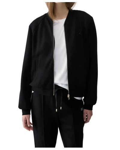Felpa aperta donna Liu Jo con zip nero E27LJ15 TF6287 J3958 22222