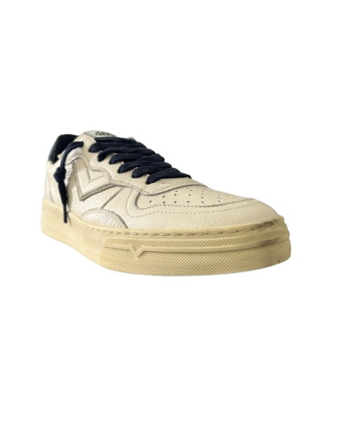 Scarpe uomo 4B12 sneakers bianco/ blu U27QB01 HYPER-U3013