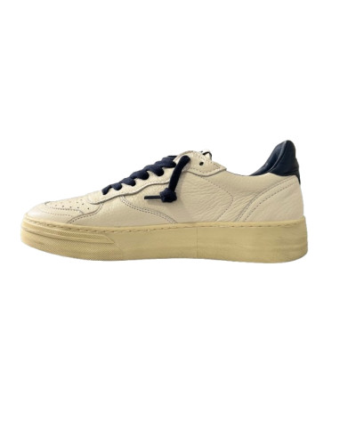 Scarpe uomo 4B12 sneakers bianco/ blu U27QB01 HYPER-U3013