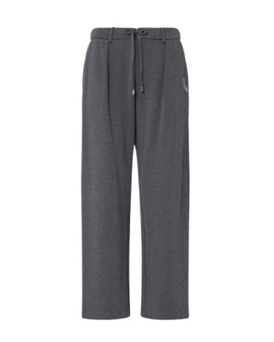 Pantalone donna Liu Jo in jersey lungo acciaio grigio E27LJ21 TF6220 J3970 02062