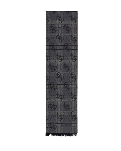 Foulard Guess unisex jacquard grigio/nero C27GU06 AM9621VIS03