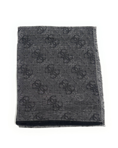 Foulard unisex Guess Boston jacquard nero multilogo C27GU08 AM9618MOD03