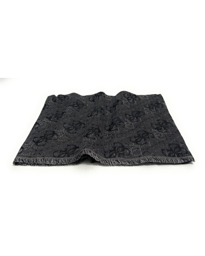 Foulard unisex Guess Boston jacquard nero multilogo C27GU08 AM9618MOD03