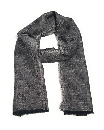 Foulard unisex Guess Boston jacquard nero multilogo C27GU08 AM9618MOD03