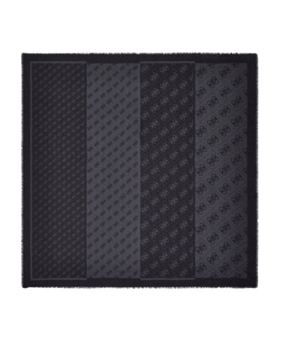 Foulard donna Guess Lindsey jacquard coal multilogo C27GU10 AW5526VIS03