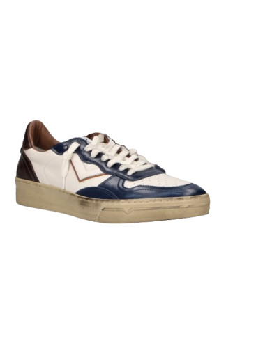 Scarpe uomo 4B12 sneaker blue/ brown U27QB08 HYPER-U3015