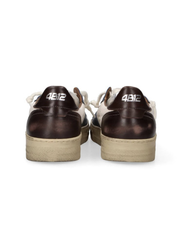 Scarpe uomo 4B12 sneaker blue/ brown U27QB08 HYPER-U3015