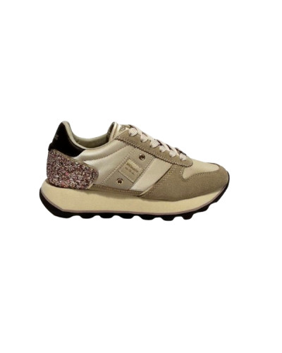 Scarpe donna Blauer sneaker pelle/tessuto/ecopelle cream/pink D27BU04 F6MILLS01/GLI