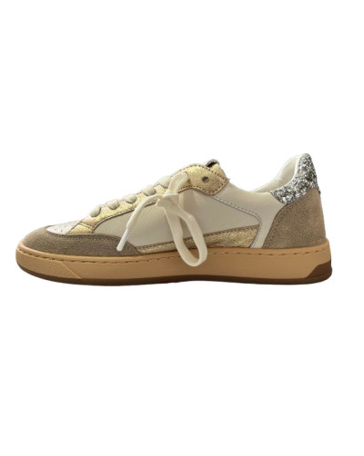 Sneaker donna SVNTYSX 7/6 Stay-D22 white/ platinum / glitter D27SV02