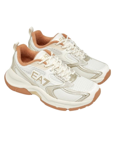 Sneaker EA7 Emporio Armani Predator white/ light gold unisex U27EA05 X8X249 XK446 MZ858