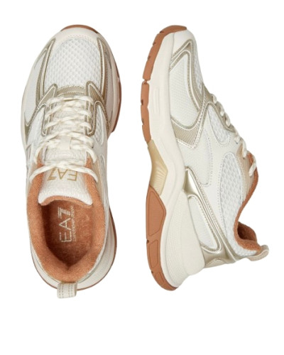Sneaker EA7 Emporio Armani Predator white/ light gold unisex U27EA05 X8X249 XK446 MZ858