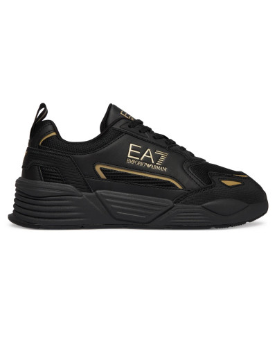Sneaker EA7 Emporio Armani triple black/gold U27EA06 7X000308 AF18447 MZ177