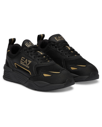 Sneaker EA7 Emporio Armani triple black/gold U27EA06 7X000308 AF18447 MZ177
