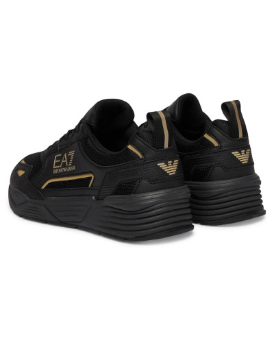 Sneaker EA7 Emporio Armani triple black/gold U27EA06 7X000308 AF18447 MZ177