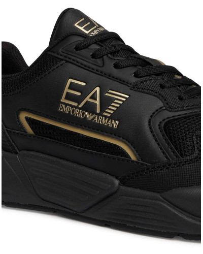 Sneaker EA7 Emporio Armani triple black/gold U27EA06 7X000308 AF18447 MZ177