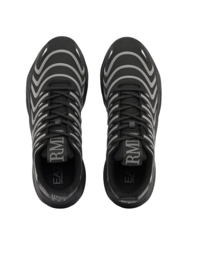Sneaker EA7 Emporio Armani triple black/cloudbu U27EA09 7X000303 AF18441 MC662
