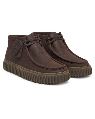 Polacchino uomo Clarks Torhill Hi dark brown leather U27CL02 26327242