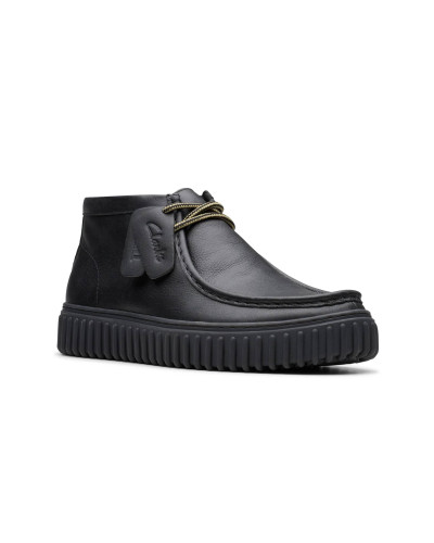 Polacchino uomo Clarks Torhill Hi black leather U27CL04 26178264