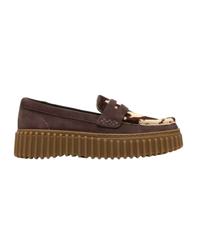 Mocassino donna Clarks Torhill Penny brown cow print D27CL01 26329492