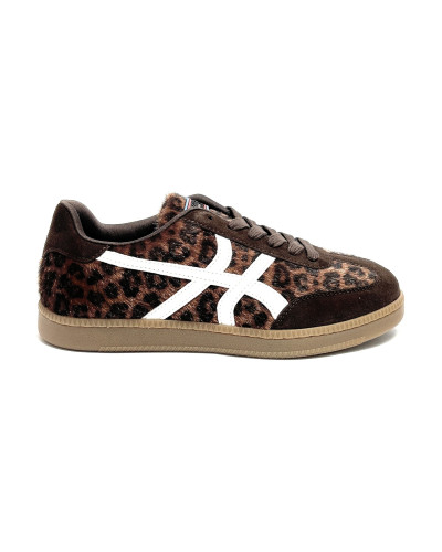 Sneaker donna Gold&gold leopard/camel D27GG06 GB1112