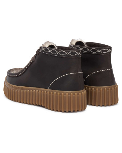 Polacchino donna Clarks Torhill Penny Moss dark brown interest D27CL02 26327772