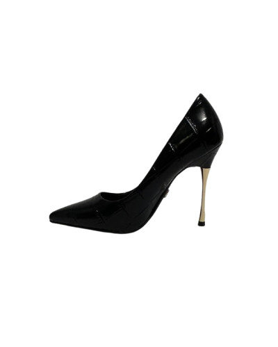 Scarpe donna décolleté Gold&gold tc 100 ecopelle cocco nero D27GG07 GD846-2