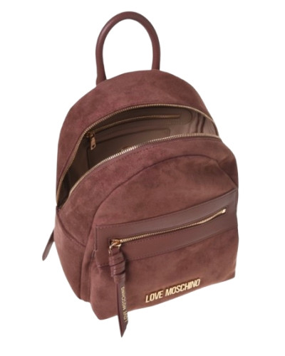 Borsa donna Love Moschino zaino velour cuoio B27MO27 JC4093PP1PLD120A