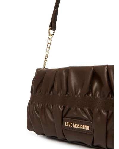 Borsa donna Love Moschino a spalla in ecopelle marrone B27MO38 JC4089PP1PLU0300