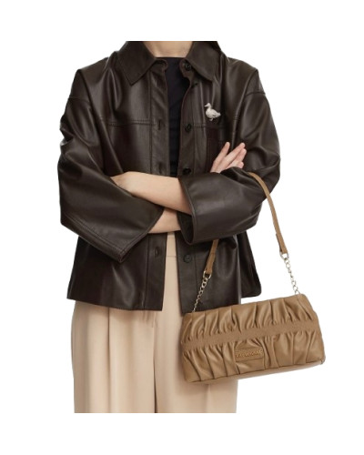 Borsa donna Love Moschino a spalla in ecopelle sabbia B27MO43 JC4089PP1PLU0105