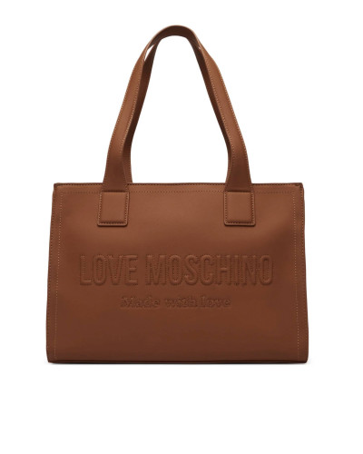 Borsa Love Moschino shopper in ecopelle marrone cuoio B27MO48 JC4045PP1PLE0200