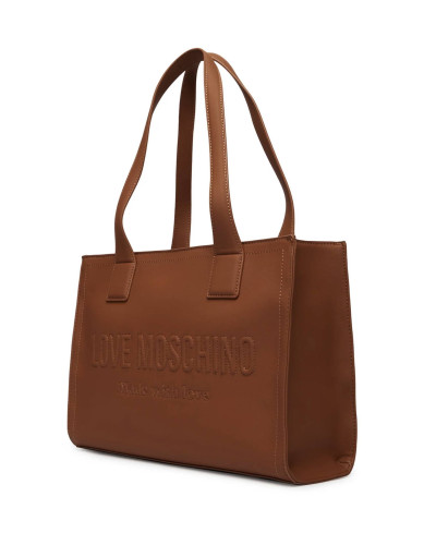 Borsa Love Moschino shopper in ecopelle marrone cuoio B27MO48 JC4045PP1PLE0200