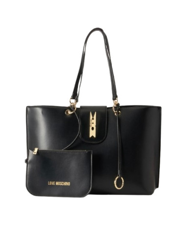 Borsa donna Love Moschino shopper in ecopelle nero B27MO52 JC4029PP1PLI0000