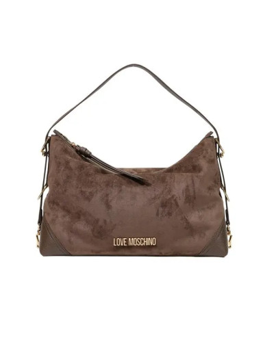 Borsa donna a mano/ spalla Love Moschino velour marrone B27MO53 JC4090PP1PLD130A