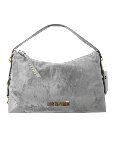 Borsa donna a mano/ spalla Love Moschino velour grigio B27MO55 JC4090PP1PLD101A