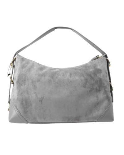Borsa donna a mano/ spalla Love Moschino velour grigio B27MO55 JC4090PP1PLD101A