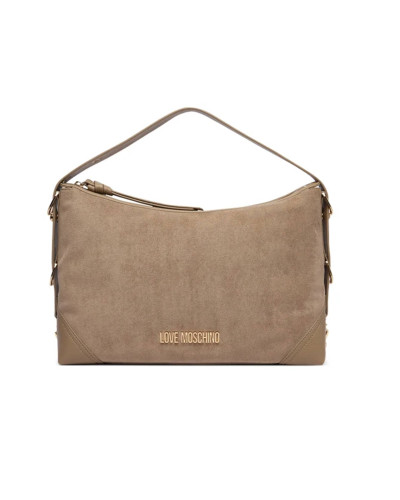 Borsa donna a mano/ spalla Love Moschino velour sabbia B27MO56 JC4090PP1PLD110A