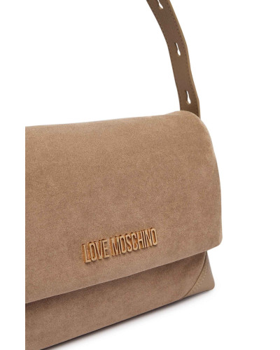 Borsa donna a mano/ spalla Love Moschino velour sabbia B27MO57 JC4092PP1PLD110A