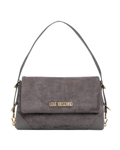 Borsa donna a mano/ spalla Love Moschino velour grigio B27MO58 JC4092PP1PLD101A